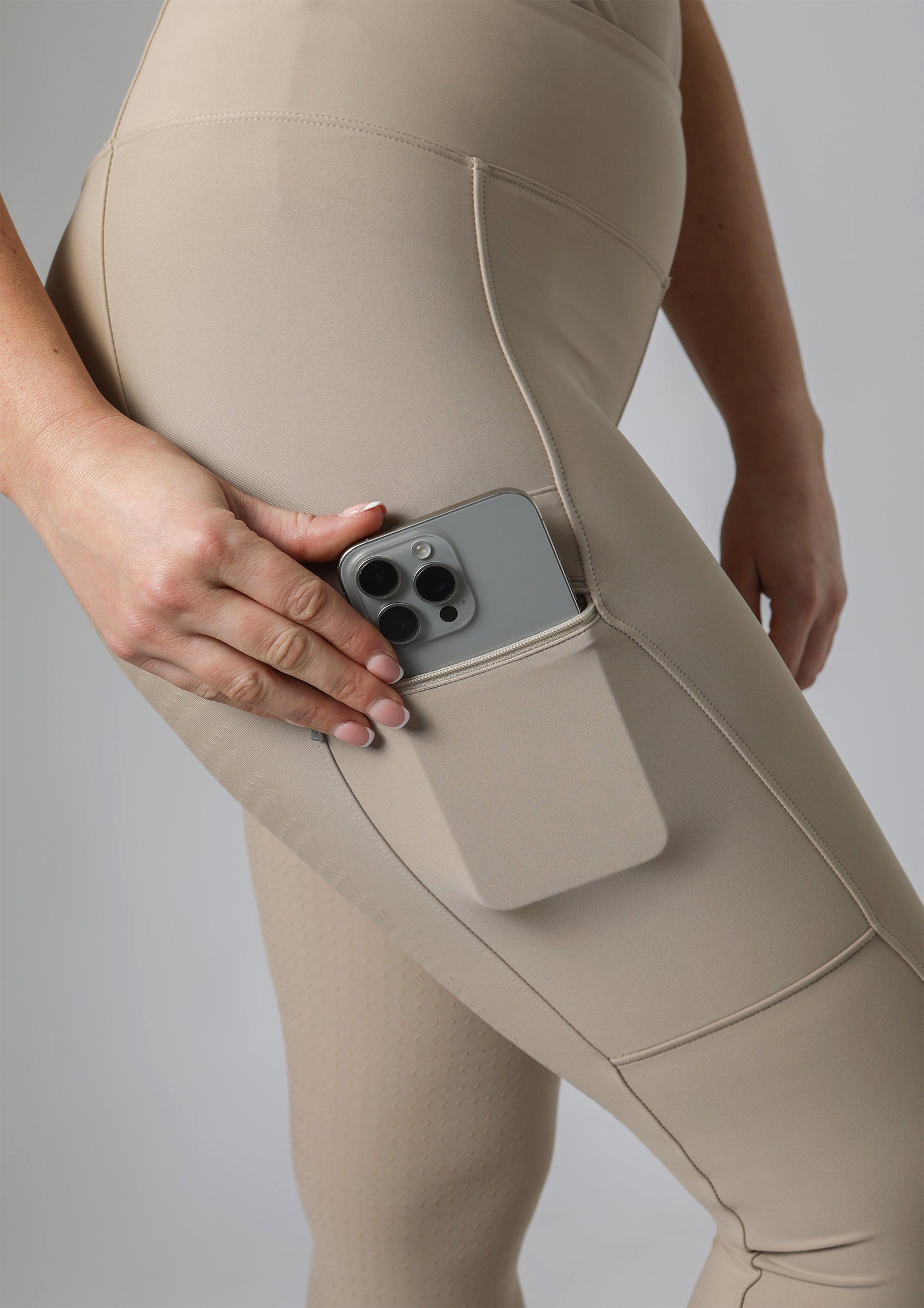 Legging d'équitation Motion Full Seat (Beige)