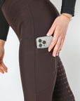 Thermal Performance Reitleggings mit Vollbesatz (Braun)