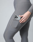 Legging d'équitation classique à enfiler (gris)
