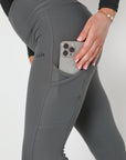 Legging à enfiler au quotidien (gris)