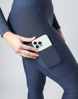 Klassische Reitleggings zum Überziehen (Marineblau)