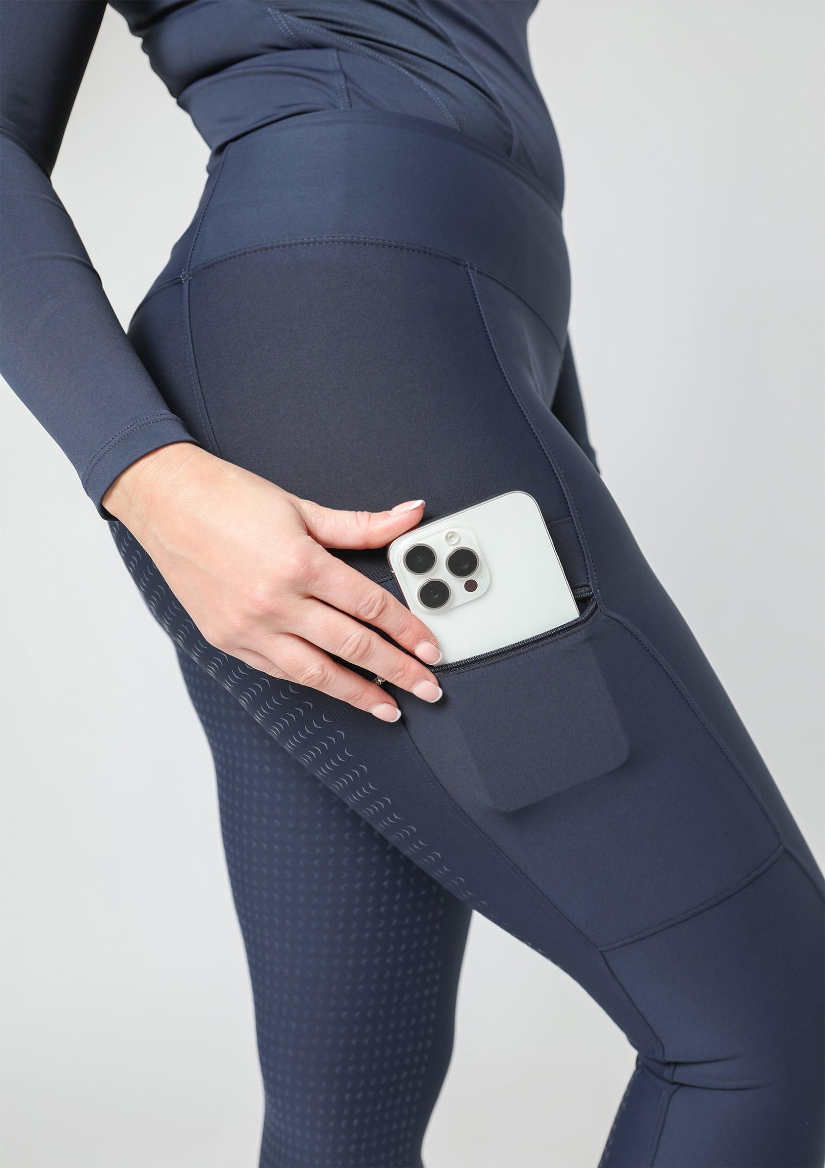 Motion Full Seat Riding Leggings (Navy)
