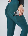 Thermal Performance Full Seat Riding Leggings (Teal)