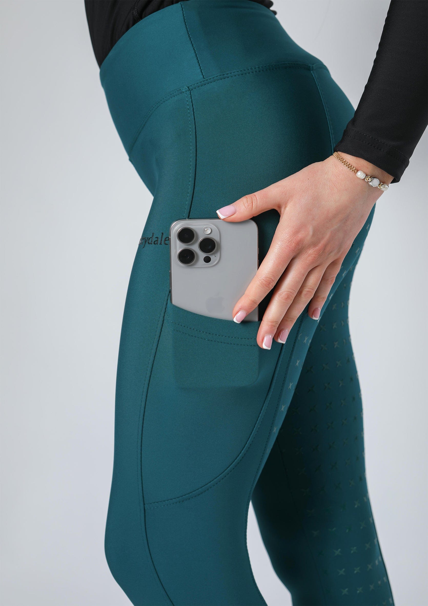 Thermal Performance Full Seat Riding Leggings (Teal)
