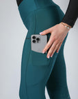 Thermal Performance Full Seat Riding Leggings (Teal)