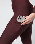 Motion Reitleggings mit Vollbesatz (Weinrot)