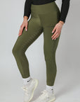 Leggings d'équitation Thermal Performance à fond intégral (Hunter Green)