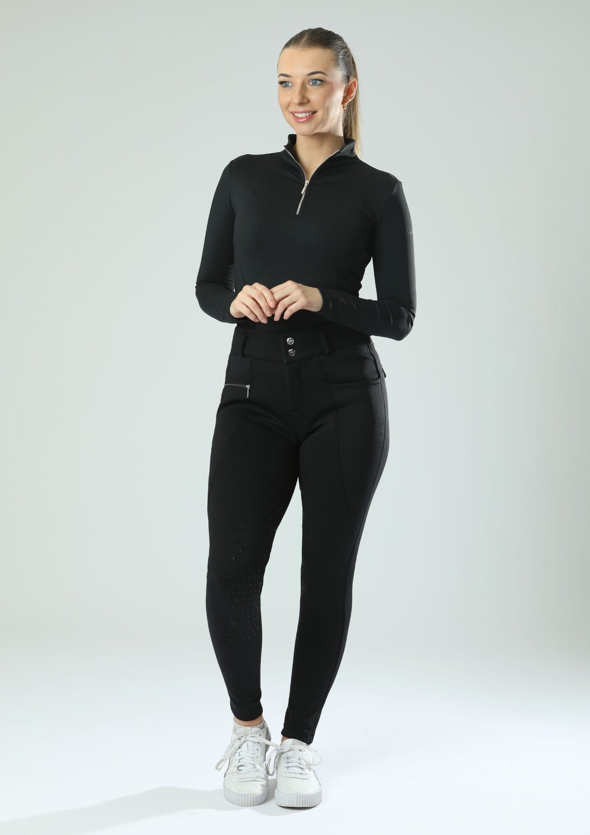 Leggings d'équitation thermiques Protech (Noir)