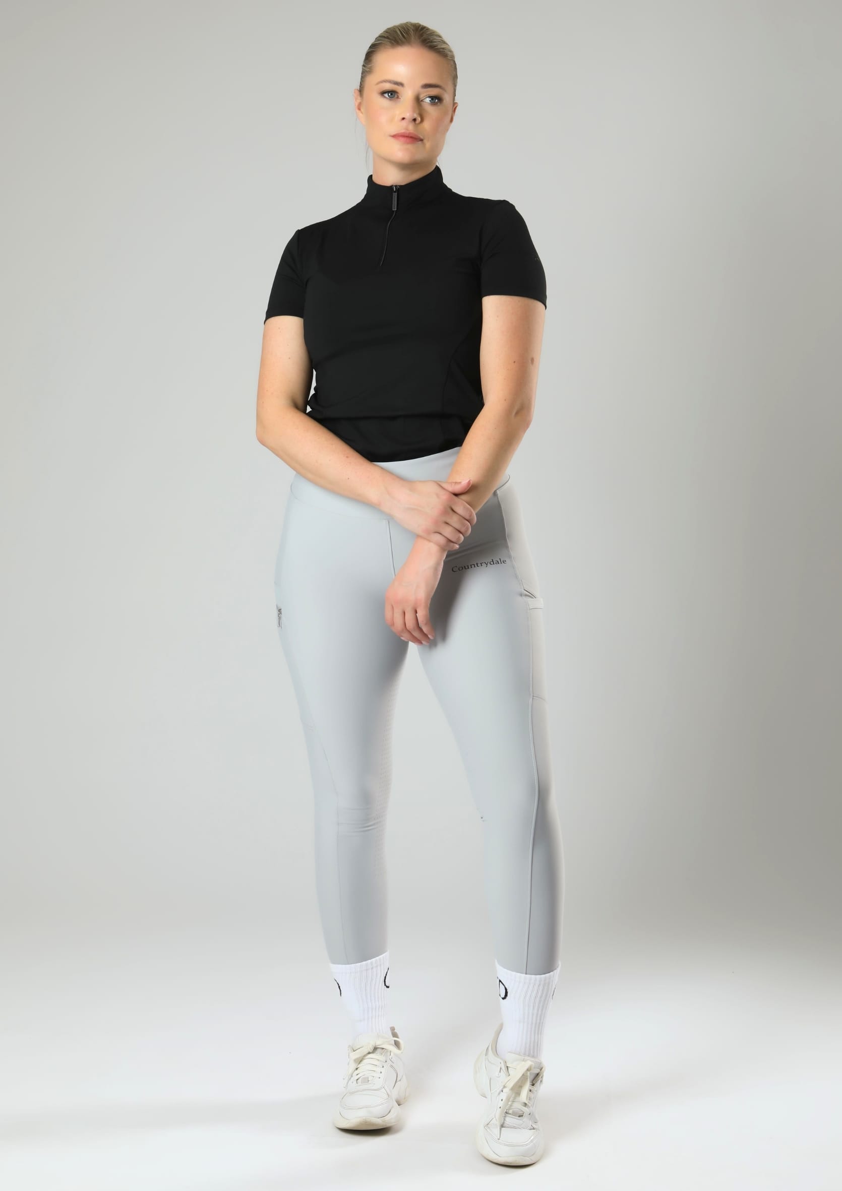 Motion Full Seat Riding Leggings (Stone)