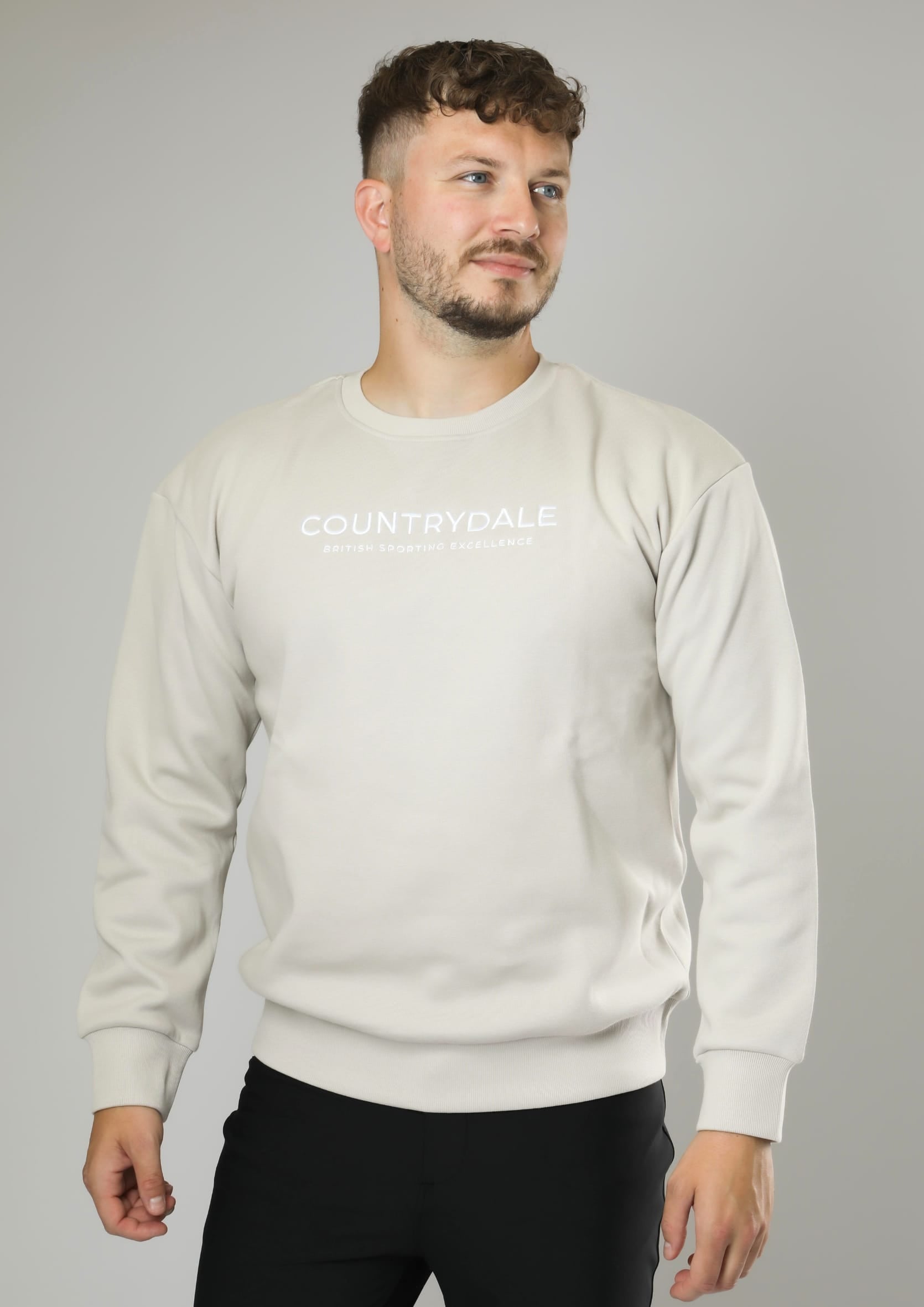 Mens Kensington Crew Neck Jumper (Beige)