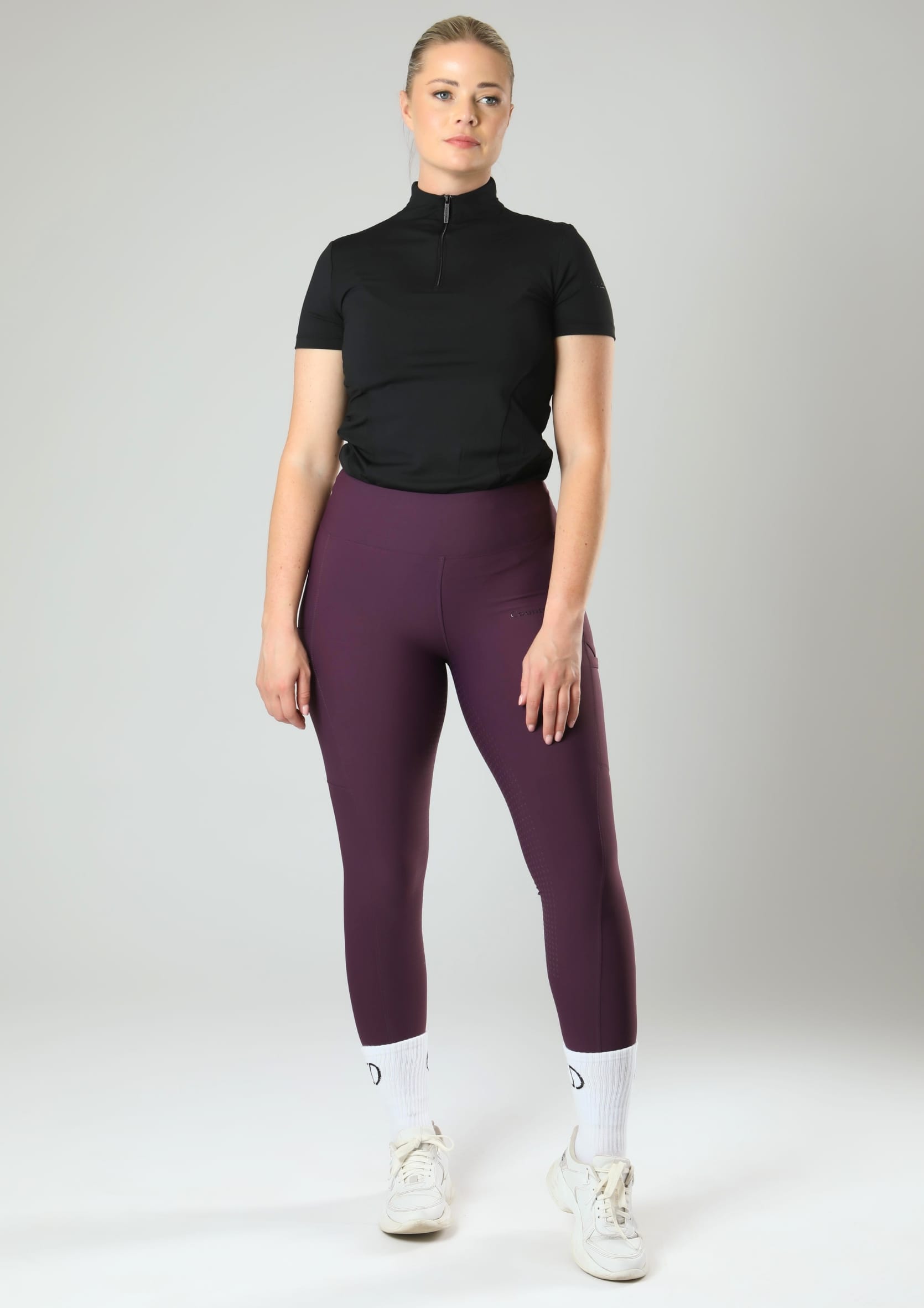 Leggings d'équitation Motion Full Seat (prune)