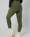 Leggings d'équitation Thermal Performance à fond intégral (Hunter Green)
