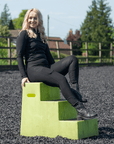 Knee Patch Comfi-Wear Riding Tights (Black)