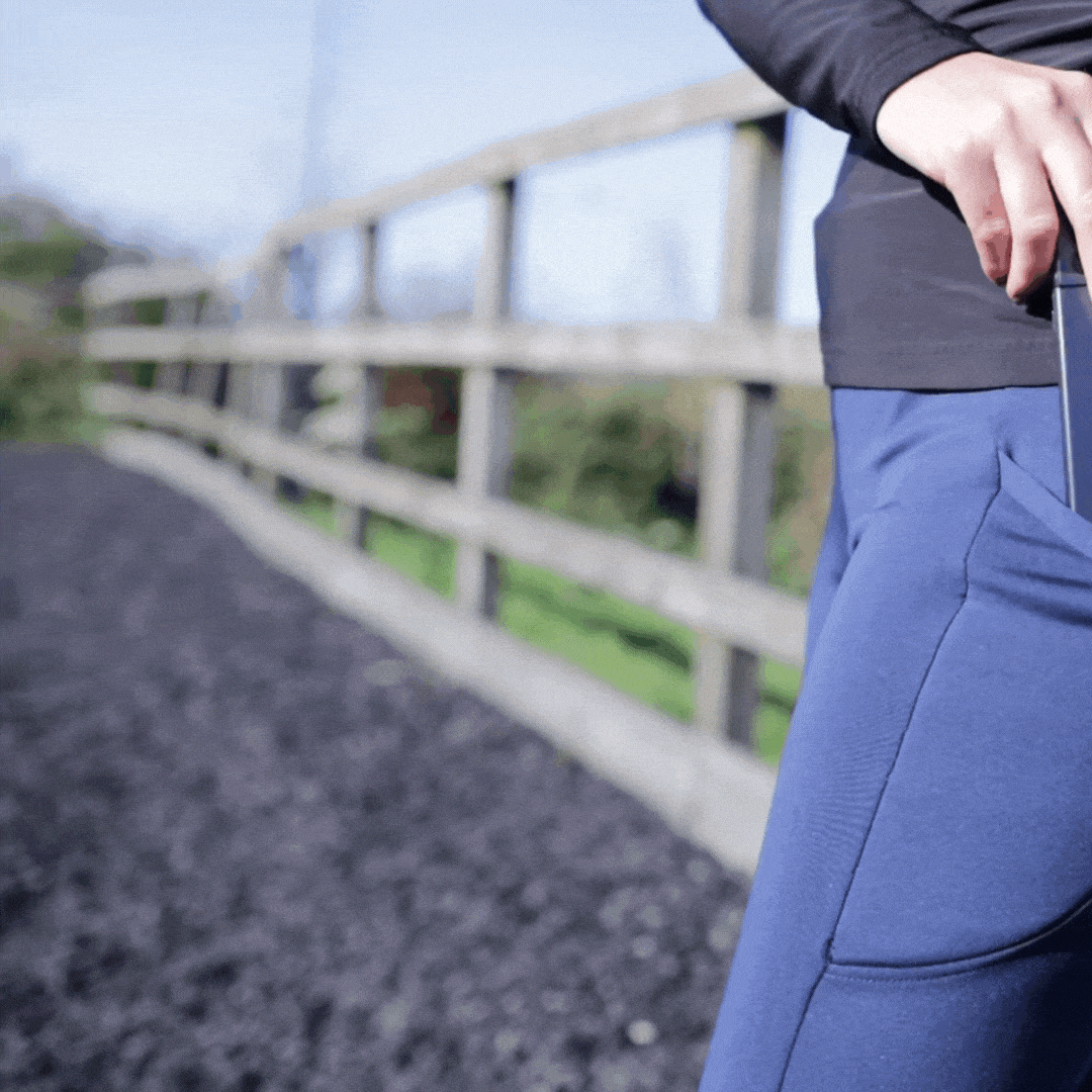 ThermoDry Pull On Riding Tights (Navy)